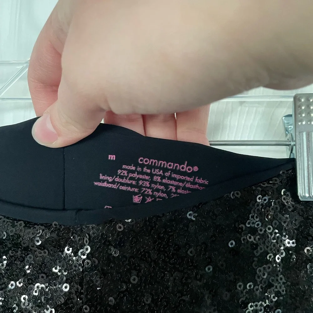 Commando Black Sequin Leggings - Picture 5 of 5